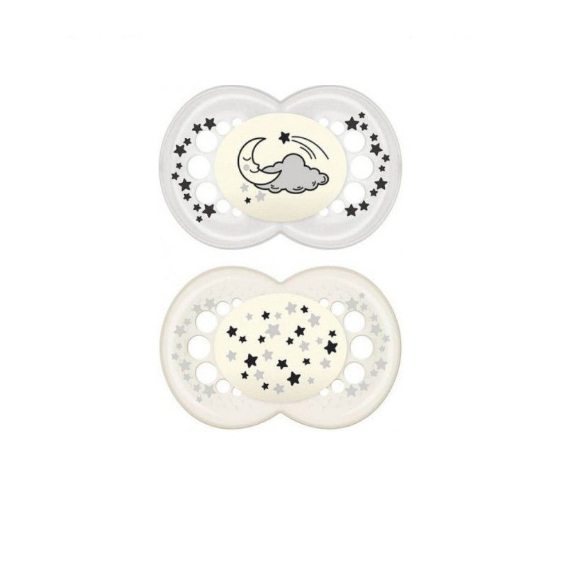 SUCCHIETTI ORIGINAL NIGHT 6+, SILICONE, CONF, DOPPIA, NEUTRO - babykid