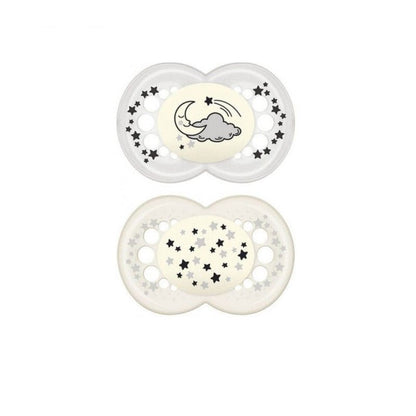 SUCCHIETTI ORIGINAL NIGHT 6+, SILICONE, CONF, DOPPIA, NEUTRO - babykid