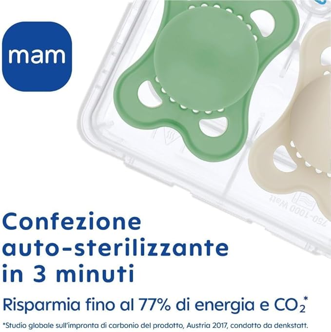 SUCCHIETTI START NANÒ 0 - 2M SILICONE, CONF, DOPPIA, NEUTRO - babykid