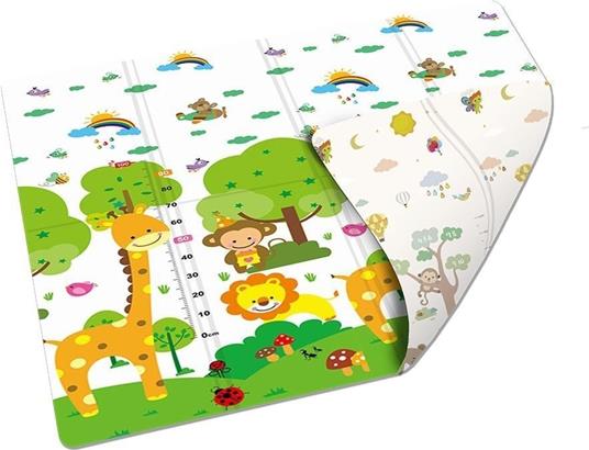 TAPPETO PIEGHEVOLE MISURA L DOPPIA GRAFICA - babykid
