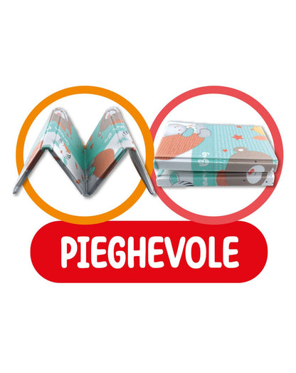 TAPPETO PIEGHEVOLE MISURA L DOPPIA GRAFICA - babykid