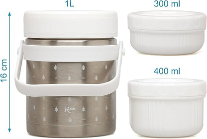 TERMO (300ML+400ML) BIANCO - babykid