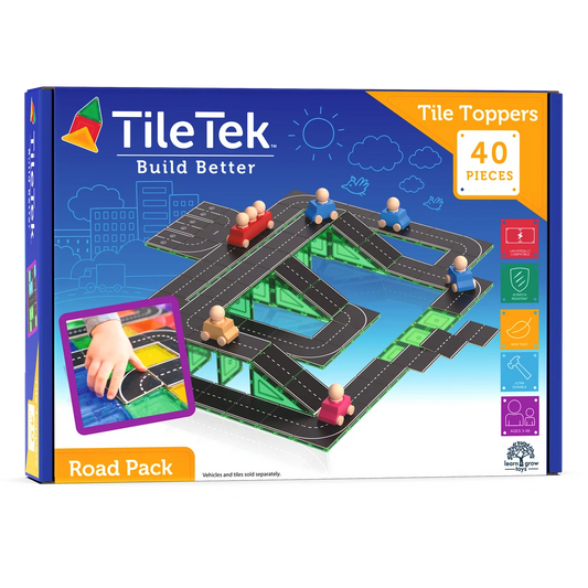 TILE TOPPERS ROAD PACK 40 PIECE - babykid