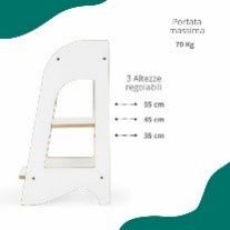 TORRE MONTESSORIANA MULTIUSO MDF - babykid