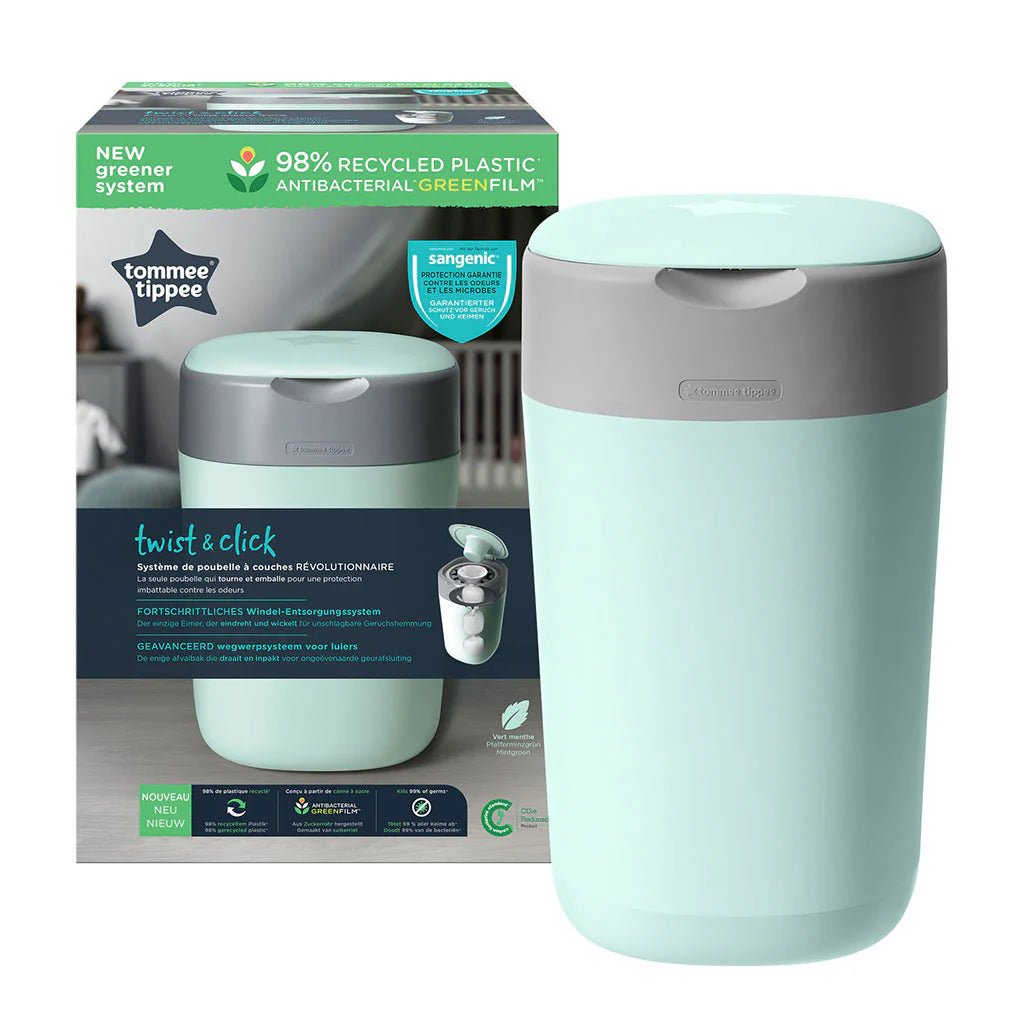Contenitore verde Twist&Click: il modo pratico e innovativo per i pannolini - babykid
