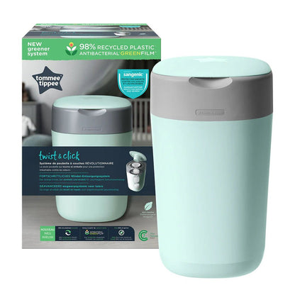 Contenitore verde Twist&Click: il modo pratico e innovativo per i pannolini - babykid