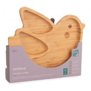 WOODEN PLATE CHICK FSC - babykid